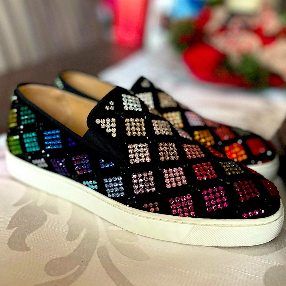Christian Louboutin Arlettenbato Slip-On Sneakers- Size 38